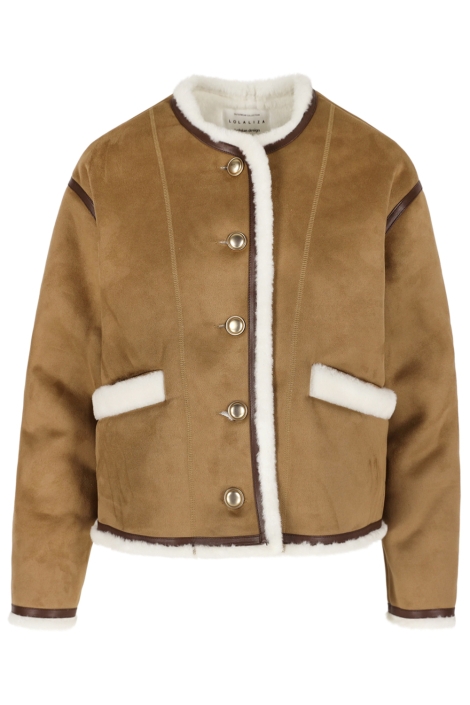 LolaLiza bruine dames jas | Vooraanzicht