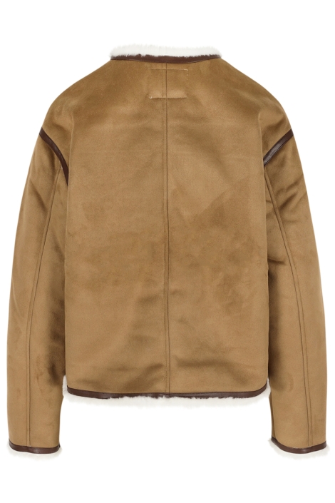 LolaLiza bruine dames jas | Achteraanzicht