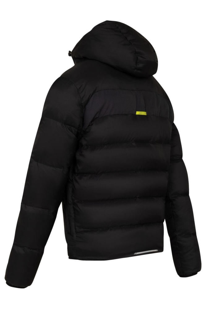 Cruyff zwarte heren jas | Achteraanzicht