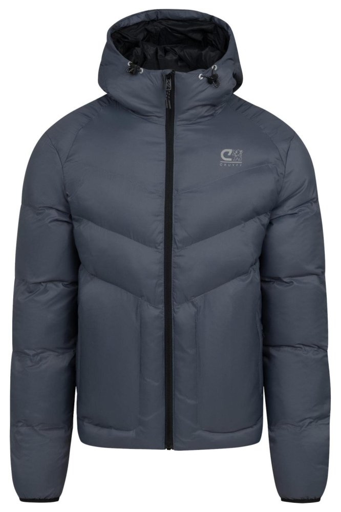 Cruyff blauwe heren jas | Vooraanzicht