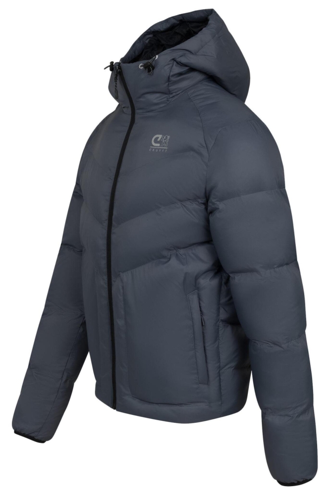 Cruyff blauwe heren jas | Zijaanzicht