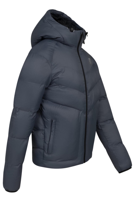 Cruyff blauwe heren jas | Zijaanzicht