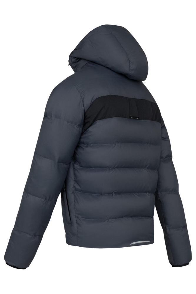 Cruyff blauwe heren jas | Achteraanzicht