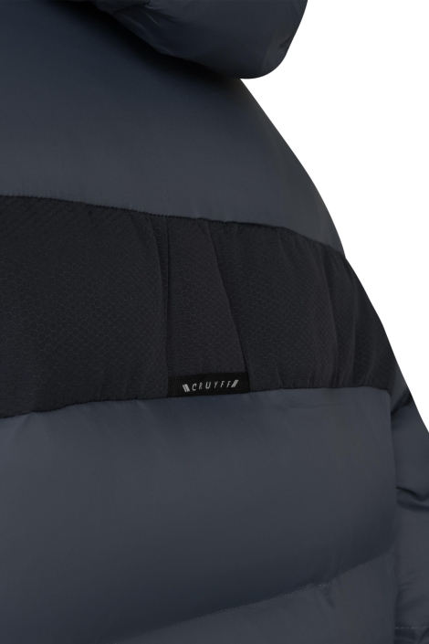 Cruyff blauwe heren jas | Close up