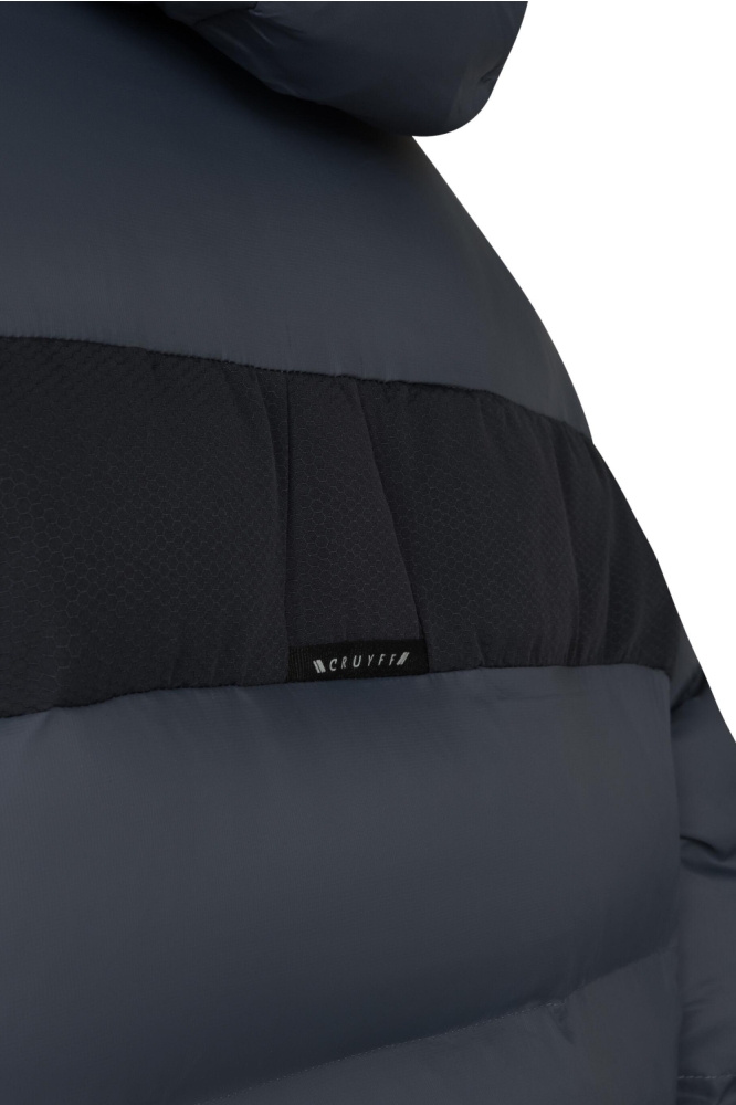 Cruyff blauwe heren jas | Close up