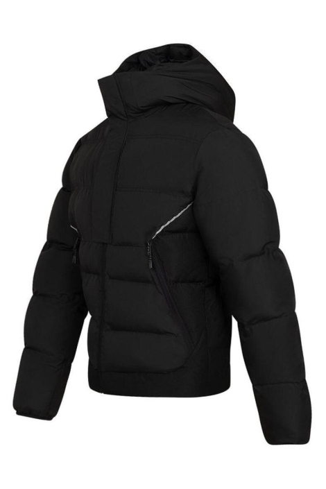 Cruyff zwarte heren jas | Zijaanzicht