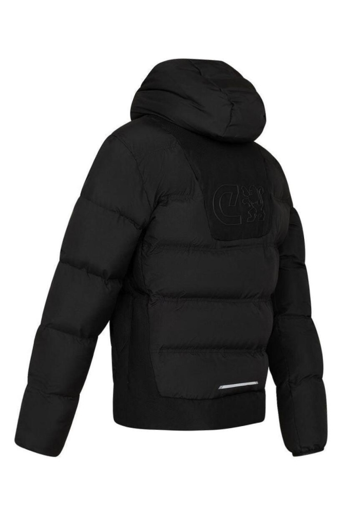 Cruyff zwarte heren jas | Achteraanzicht