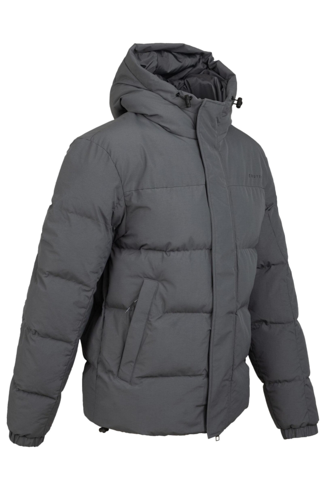 Cruyff grijze heren jas | Zijaanzicht