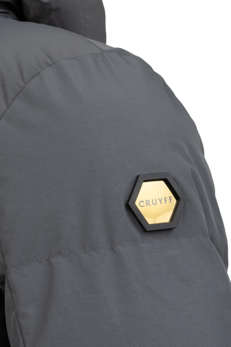 Cruyff grijze heren jas | Close up