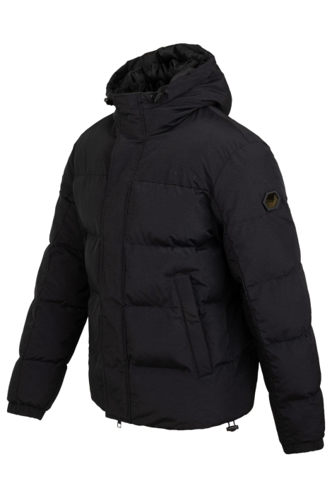 Cruyff zwarte heren jas | Zijaanzicht