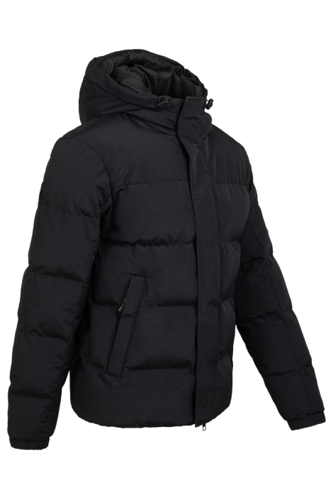 Cruyff zwarte heren jas | Zijaanzicht