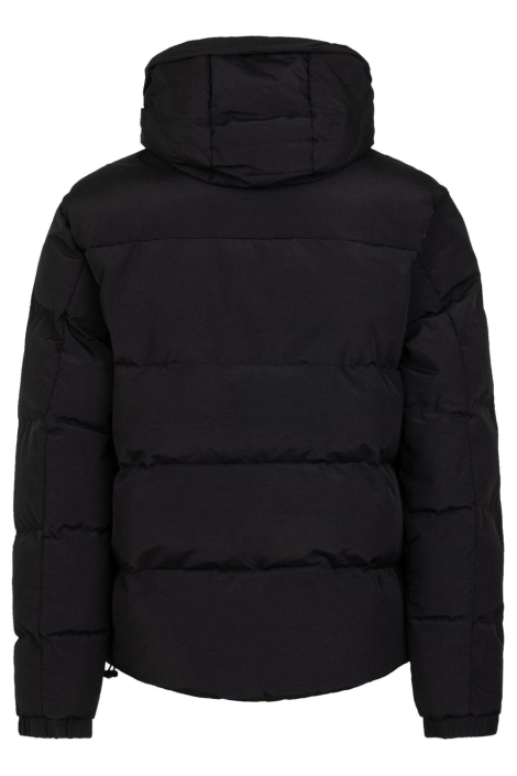 Cruyff zwarte heren jas | Achteraanzicht