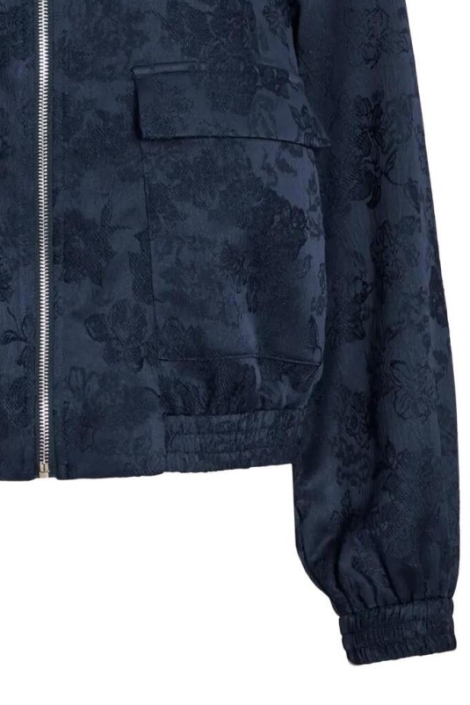 Vila blauwe dames jas | Close up