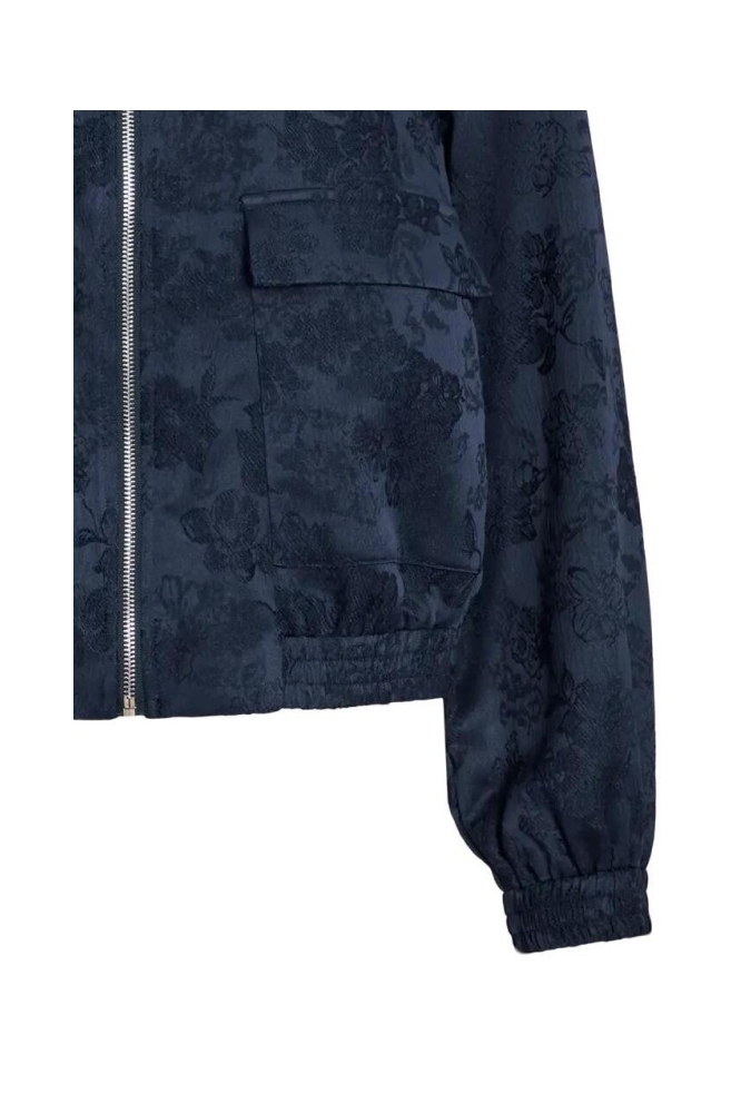 Vila blauwe dames jas | Close up