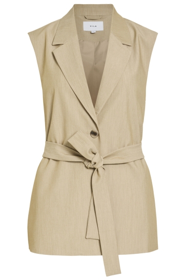 Vila Vest VIMIVO S/L VEST/TES 14116142 Natural Melange