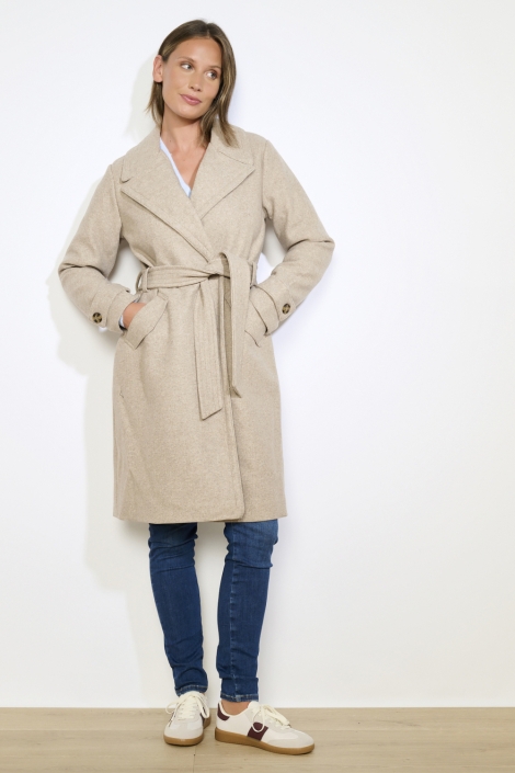 LolaLiza beige dames jas | Model