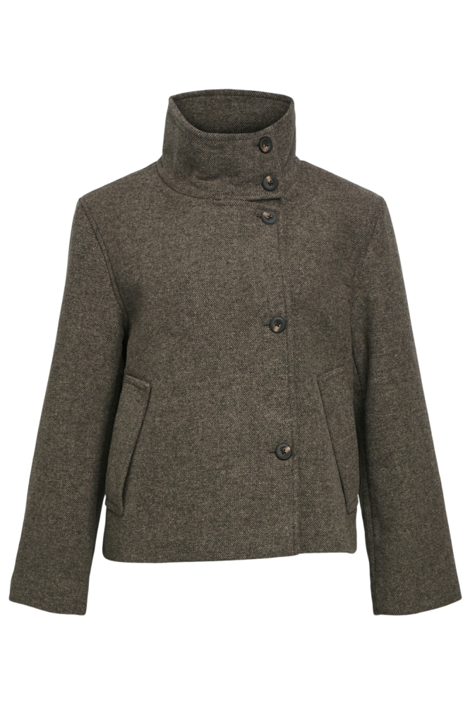 Object bruine dames jas | Vooraanzicht