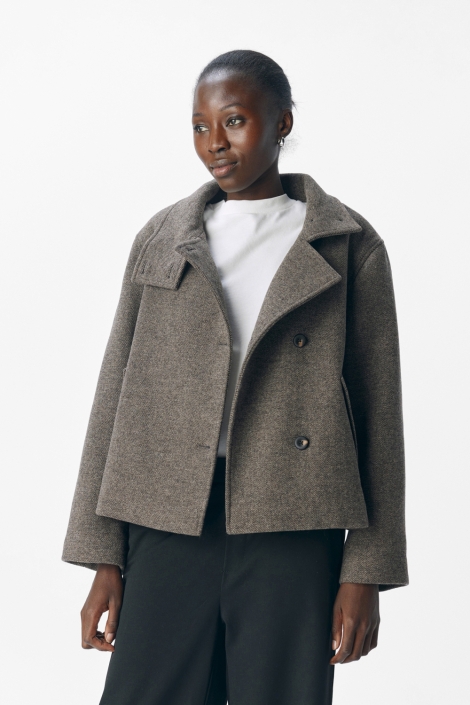 Object bruine dames jas | Model