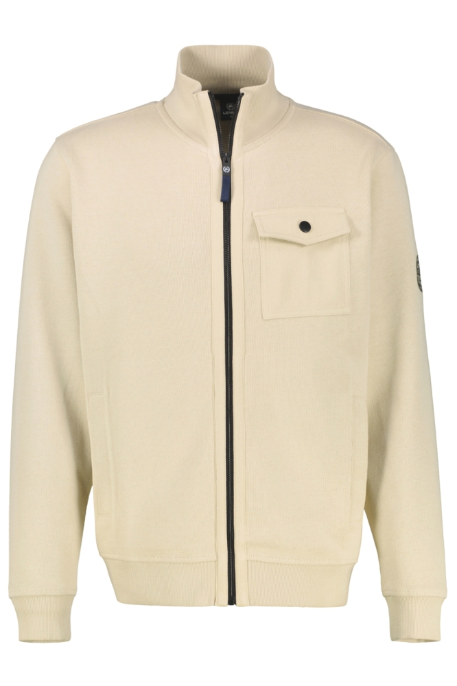 Lerros beige heren vest | Vooraanzicht