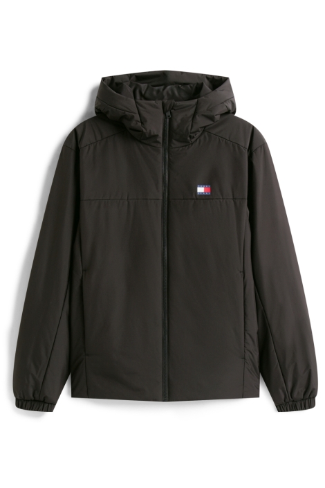 Tommy Jeans zwarte heren jas | Vooraanzicht