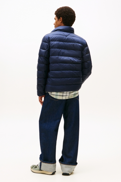 Tommy Jeans blauwe heren jas | Model