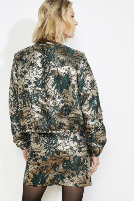 LolaLiza groene dames vest | Model achteraanzicht