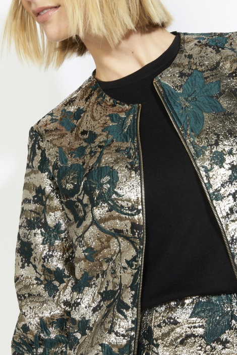 LolaLiza groene dames vest | Close up