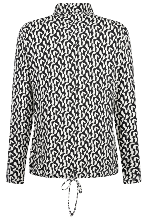 Zoso zwarte dames blouse | Achteraanzicht