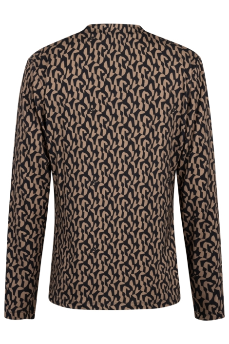 Zoso camel dames t-shirt | Achteraanzicht