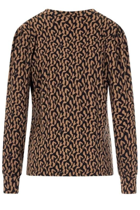 Zoso camel dames t-shirt | Achteraanzicht