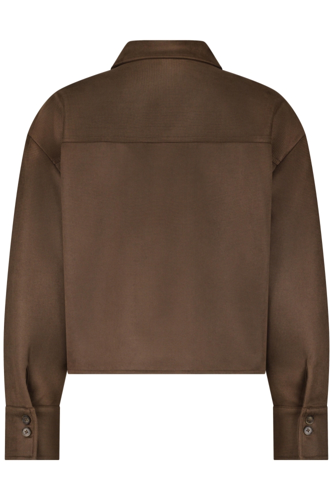 Red Button bruine dames blouse | Achteraanzicht