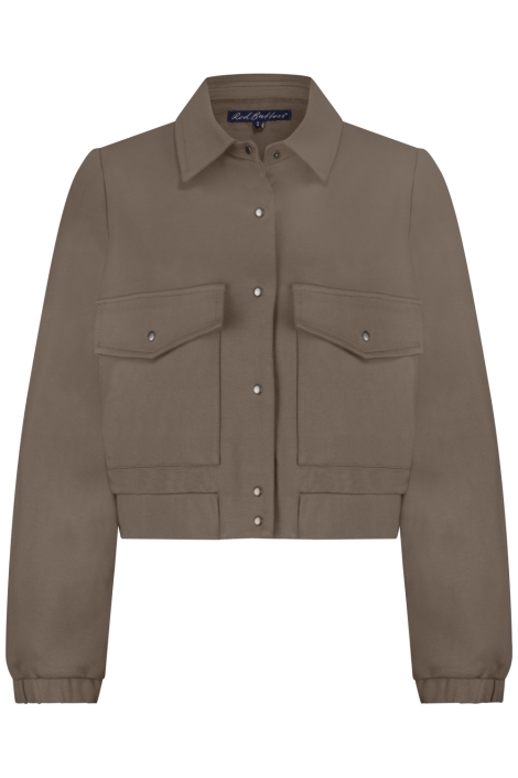 Red Button taupe dames jas | Vooraanzicht