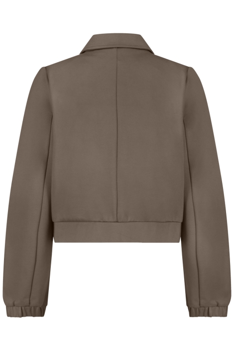 Red Button taupe dames blazer | Achteraanzicht