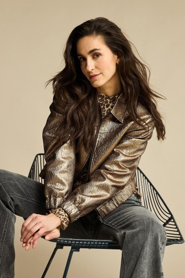 Red Button Jas BOMBER METALLIC SRB4654 Coppergold