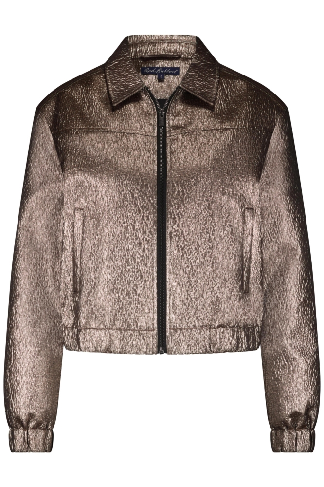 Red Button koperen dames jas | Vooraanzicht