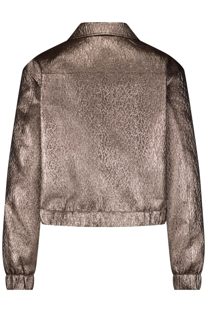 Red Button koperen dames jas | Achteraanzicht