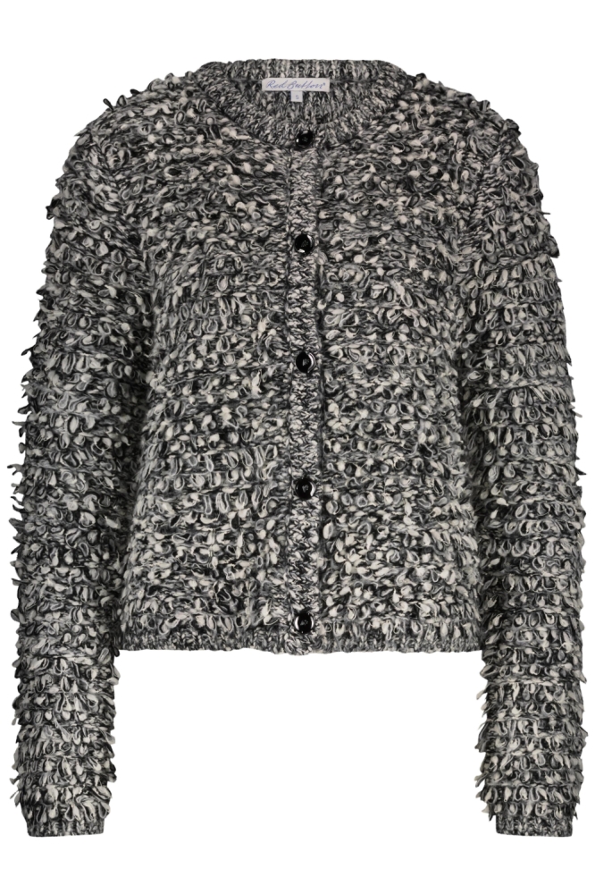 Red Button zwarte dames vest | Vooraanzicht