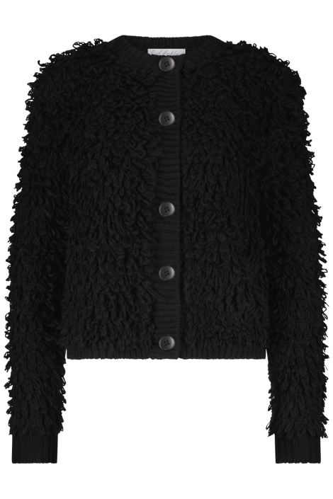 Red Button zwarte dames vest | Vooraanzicht