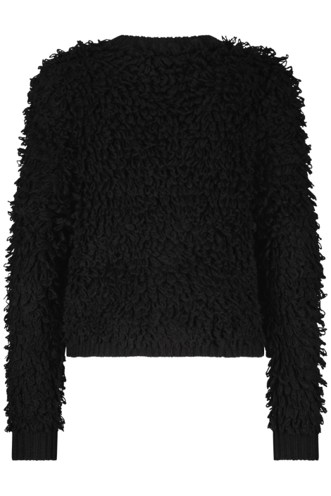 Red Button zwarte dames vest | Achteraanzicht