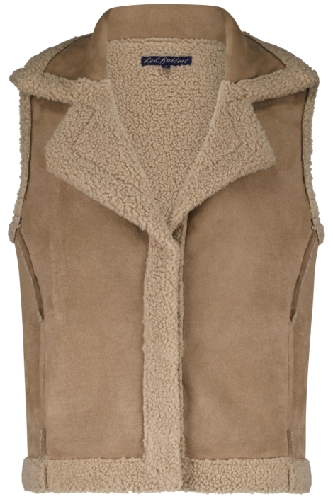 Red Button camel dames gilet | Vooraanzicht