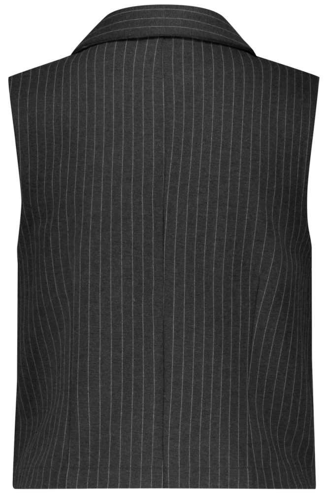 Red Button grijze dames gilet | Achteraanzicht