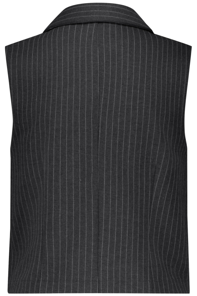 Red Button grijze dames gilet | Achteraanzicht