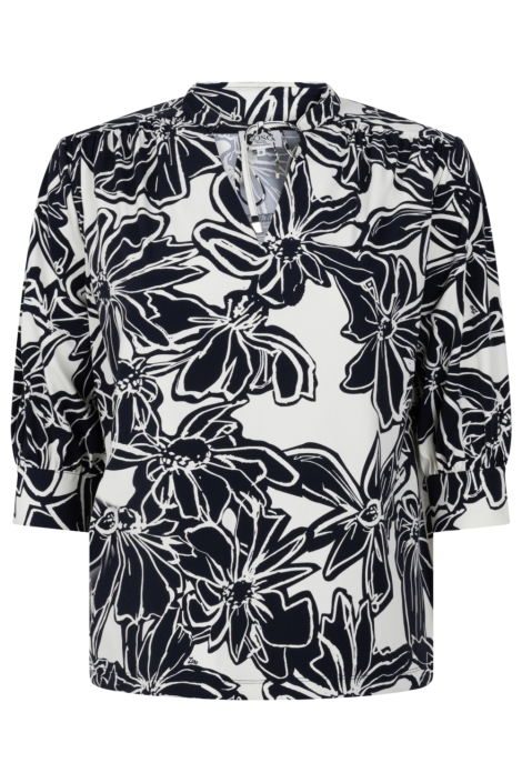 Zoso blauwe dames blouse | Vooraanzicht