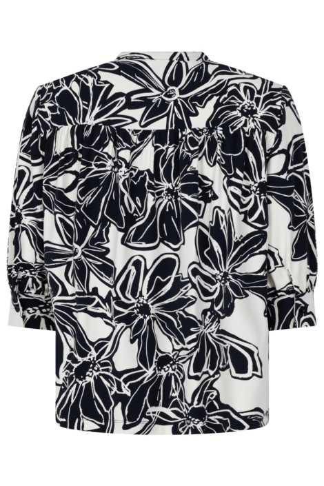 Zoso blauwe dames blouse | Achteraanzicht