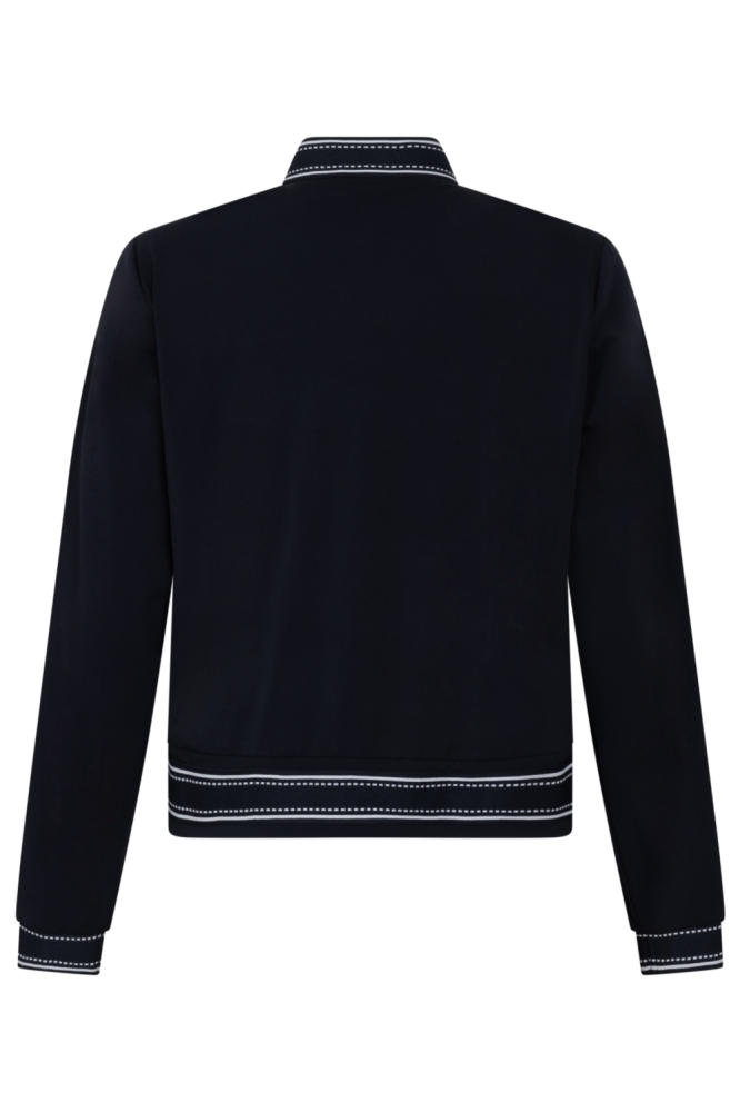 Zoso blauwe dames vest | Achteraanzicht