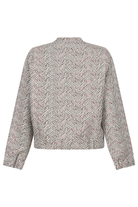 Zoso beige dames vest | Achteraanzicht