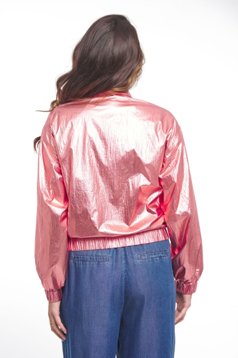 Zoso roze dames jas | Model achteraanzicht