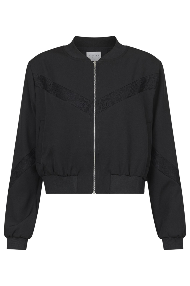 SisterS point zwarte dames jas | Vooraanzicht