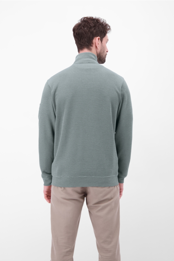 Lerros groene heren vest | Model achteraanzicht