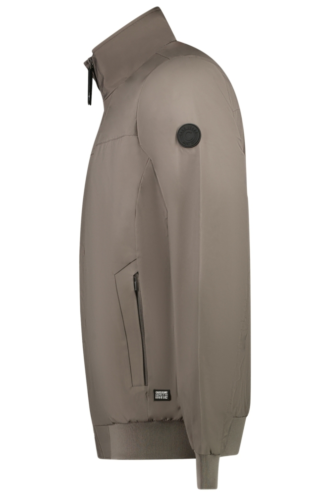 Cars taupe heren jas | Achteraanzicht